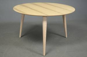 Snedkermester Lau Lauritsen, cirkulært spisebord, redgum