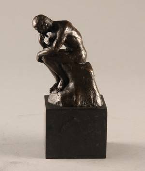 Figur forestillende Grubleren