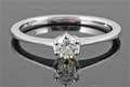 Brilliant-cut diamond solitaire ring ,18kt approx.0.25 ct. By Cordoba Jewelley.