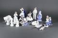 Samling figurer, porcelæn. Kgl.P. og BG 17