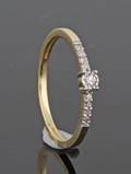 Diamond ring 18kt approx. 0.09ct  This lot has been put up for resale under the new lot no. 3384970