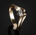 Brillantring af guld 14 kt., 0. 30 ct.