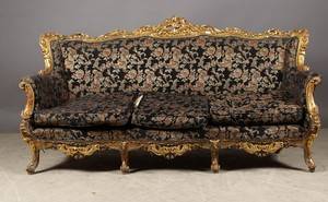 Sofa, forgyldt træ