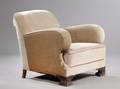 Overpolstret lænestol, velour, 1940erne  