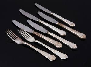 Rosenholm knive  gafler af sølv 7