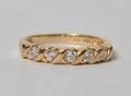 Alliancering af 14 kt. guld med Cubic Zirkonia