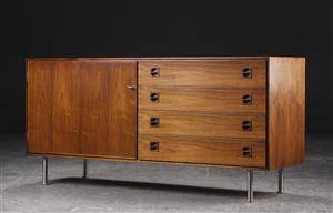 Skænk af rio palisander, 1950erne, dansk møbeldesign