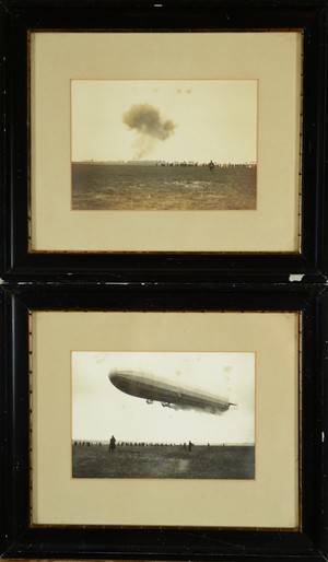 Originale fotos af brand på luftskibet L2, 1913 2