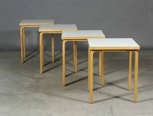 Alvar Aalto. Kvadratiske borde 4