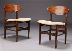 Dansk møbelproducent. Spisestole, palisander 2