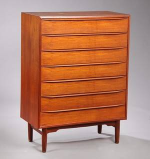 Dansk møbelproducent. Kommode, teaktræ
