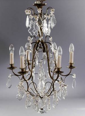 Ljuskrona, rokokostil, 1900-talets första hälft