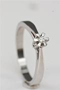 Solitairering 0,03 ct. 