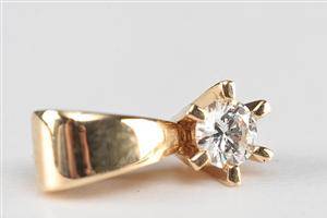 Solitaire vedhæng 0,09 ct.