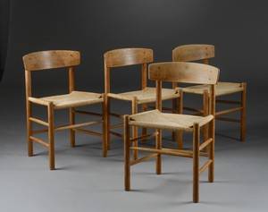 Børge Mogensen. Fire shakerstole model J39 4