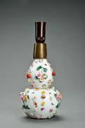 Meissen vase senere omlavet til lampe, 1800-tallet