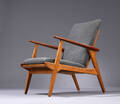 Dansk møbelproducent 1960-erne. Lænestol af teaktræ