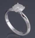 Solitaire ring ca. 1.20 ct. 