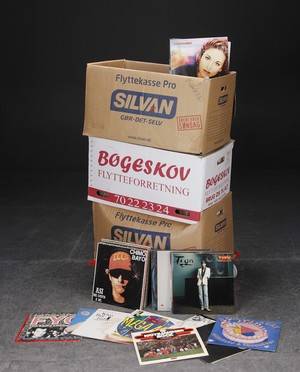 Samling LP-plader ca. 550 stk. 