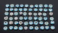 60 Charms af sterling sølv 60
