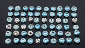 60 Charms af sterling sølv 60