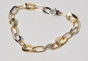 Aagaard - Armlænke af 14 kt. guld og hvidguld