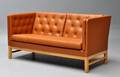 Erik Ole Jørgensen. Fritstående sofa, model EJ-3152, cognacfarvet læder 