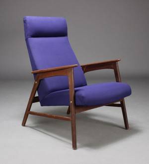 Dansk møbelproducent. Lænestol, teaktræ