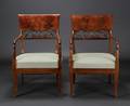 Par lænestole af mahogni i senempire stil 2
