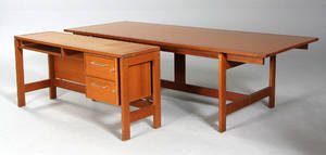 Henning Jensen Torben Valeur, skrivebord med sidebord 2
