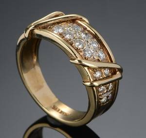 Brillantring, ca 0.44 ct