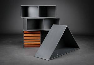 Peter J. Lassen. Fire Montana moduler, grå MDF 4