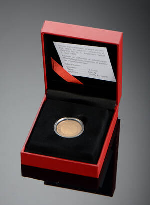 Danmark. Æske med 10 kroner guldmønt 2006