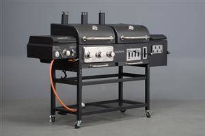 Mayfame. Multigrill til gas, kul samt rygeovn