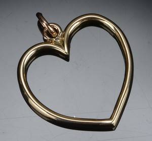 Hjertevedhæng, 14 kt