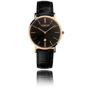 Kompass damur, Nautilus Rose Gold, svartsvart