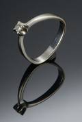 Solitaire brillantring, ca 0.10 ct. Ruben Svart