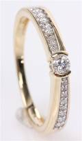 Brillantring, 14 kt. guld, 0.15 ct.