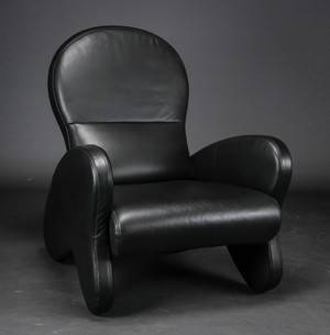 Rolf Benz. Lænestol med justerbart ryglæn.