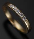 Alliancering, Georg Jensen, 18 kt guld. 0.40 ct