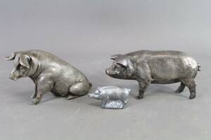 Figuriner i metall 3 st