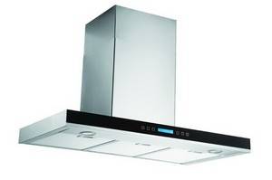 Emhætte væghængt i stål med fjernbetjening