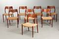 N.O. Møller. Stole model 71 af teak 8