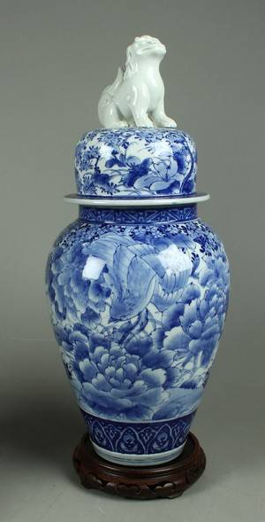 Kinesisk lågkrukke, porcelæn