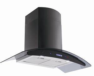 Emhætte væghængt i stål med fjernbetjening