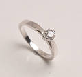 Klassisk solitairering, brillant ca. 0,20 ct