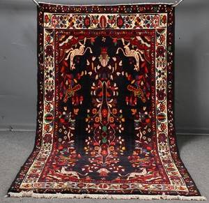 Persisk Hamadan tæppe, 222 x 117 cm.