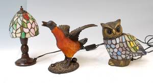 Små bordlamper i Tiffany-stil, af nyere dato 3