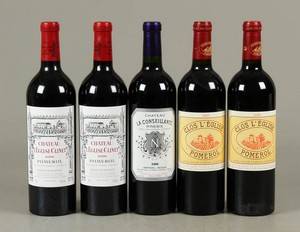 5 fl.diverse Pomerol 2000 5 