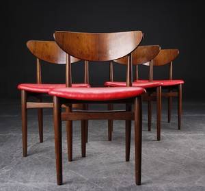 Fire spisestole af palisander, 1960erne, dansk design 4